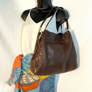 Coach Madison Phoebe Brown Leather with Purple interior #26224